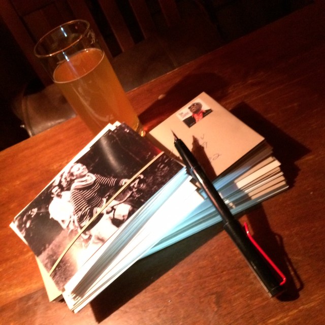 The nights' production: 37 mailed, plus three headed home; "forgot their addresses," we were informed.